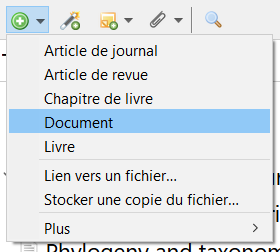 Activation du bouton "Nouveau document" pour ajouter manuellement un document